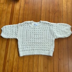 Zara open knit cropped sweater